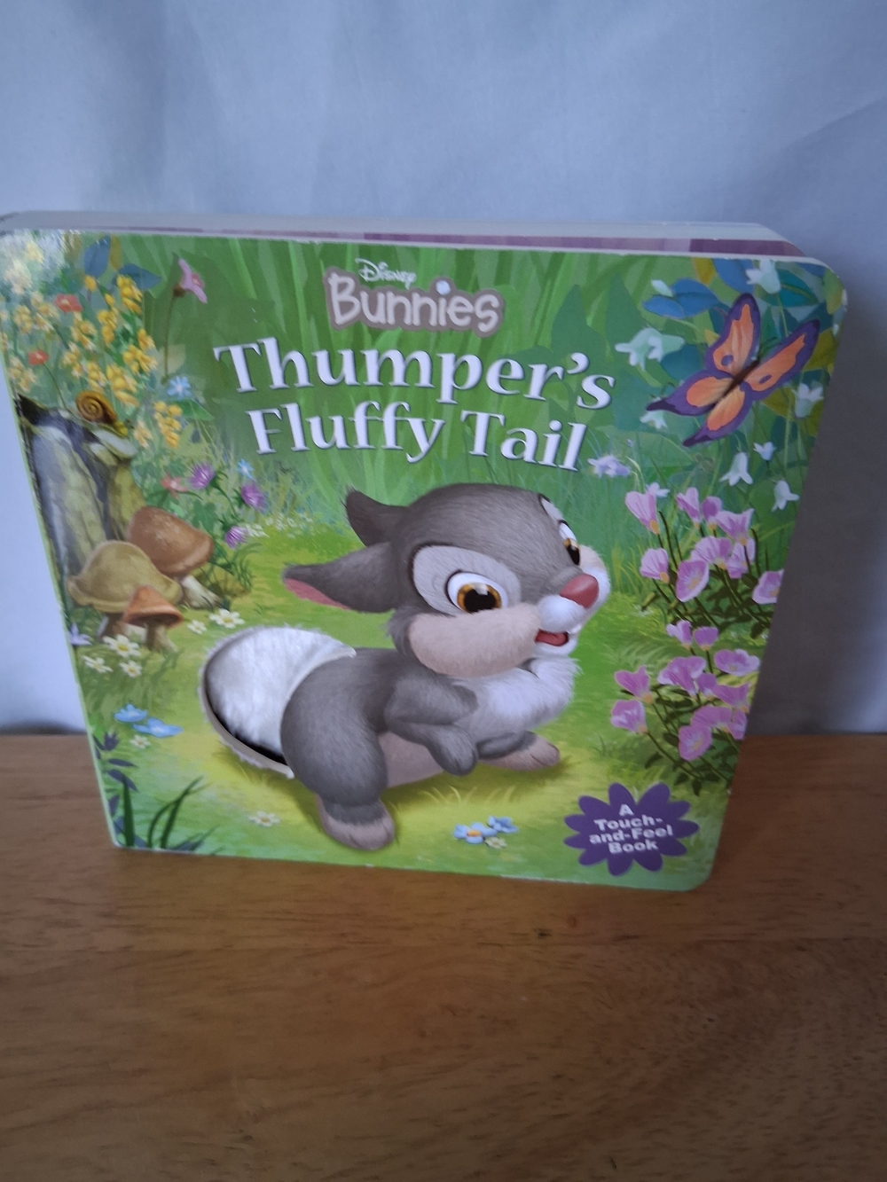 Disney Thumper Plush-Tail Touch-and-Feel Book - Gray & White
